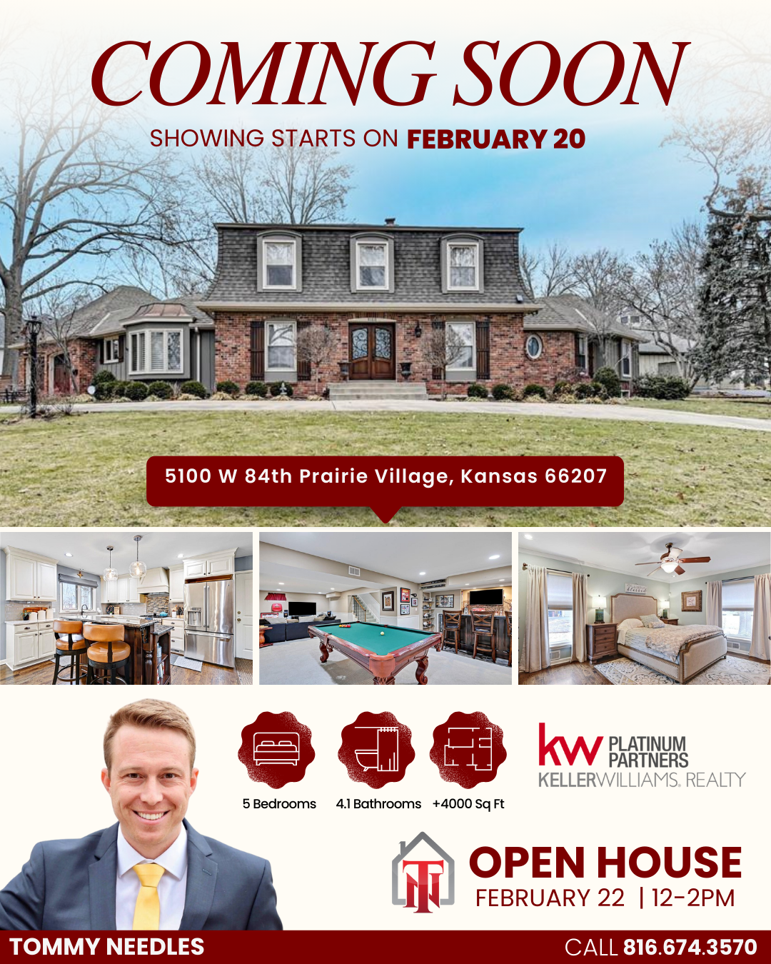 🏡 Coming Soon! Available for Showings Feb 20th & Open House on Feb 22nd!