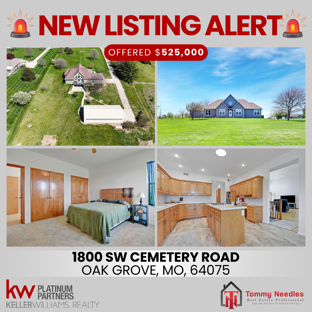 NEW LISTING ALERT ➜   📍 1800 SW Cemetery Road, Oak Grove, MO