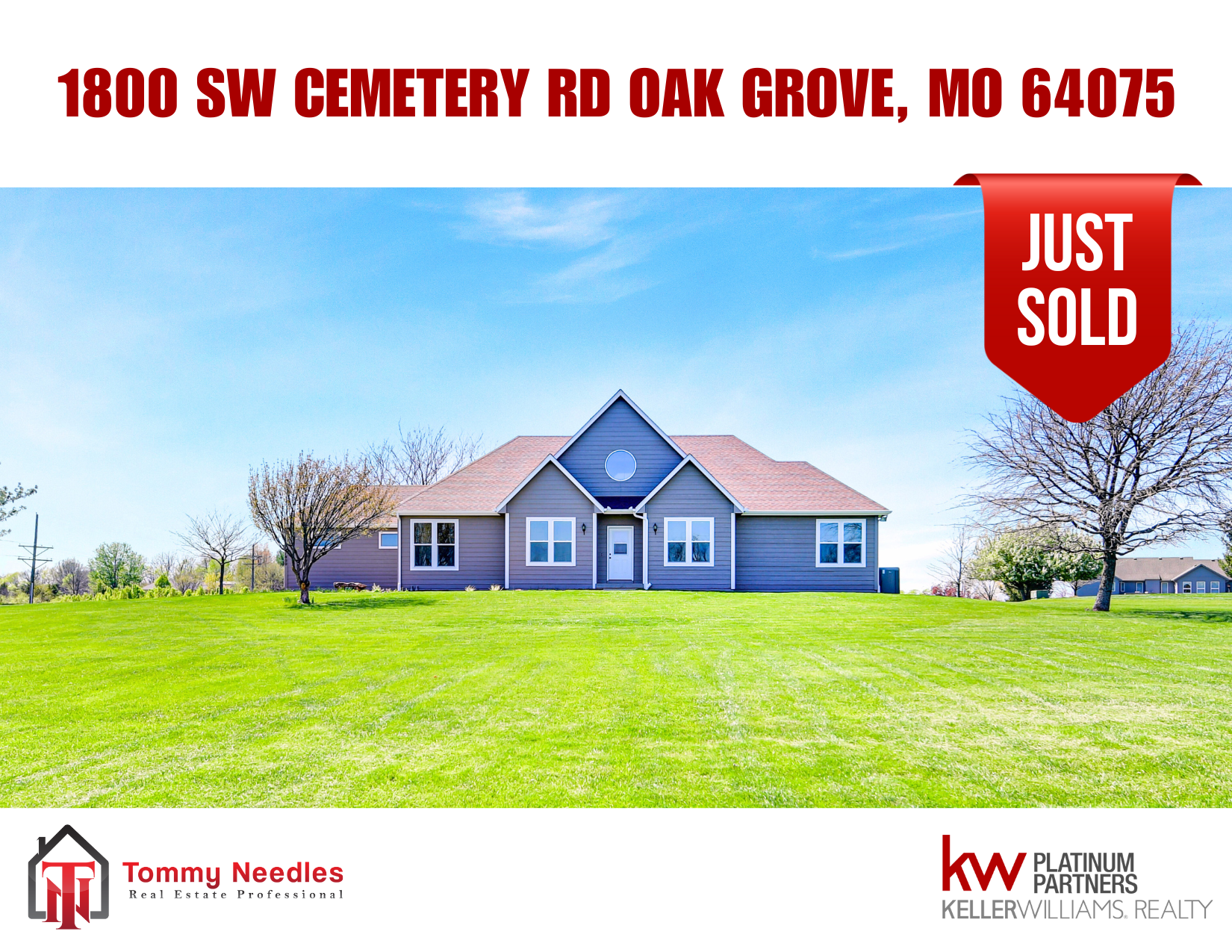 SOLD! 1800 SW Cemetery Rd, Oak Grove, MO! 🎉🏡