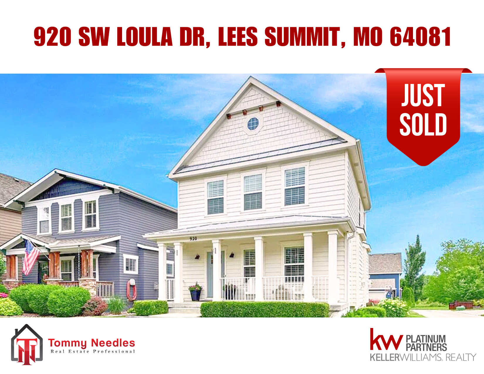 🎉 Just Sold in New Longview! | 920 SW Loula Dr, Lee’s Summit, MO 🏡