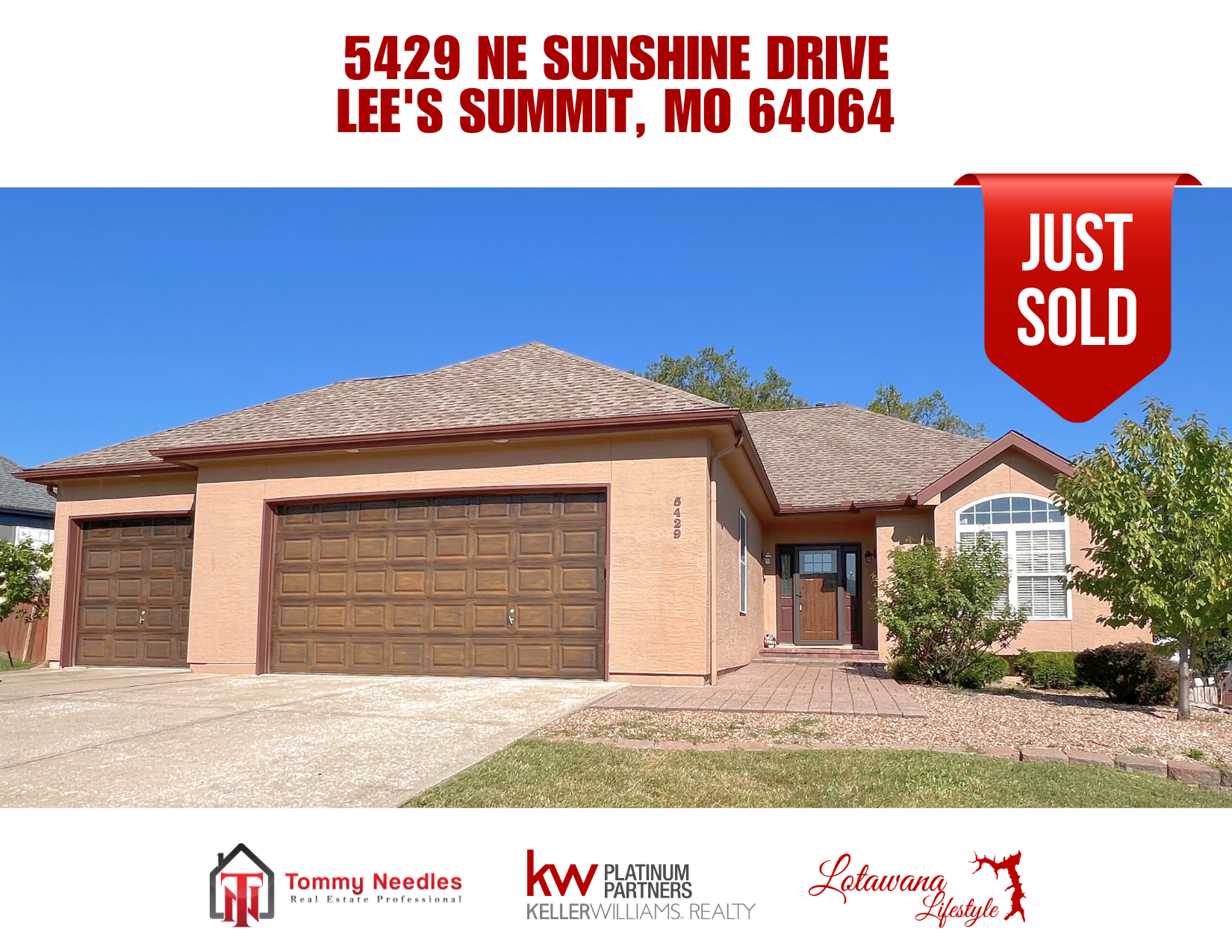 ☀️ Just Sold: 5429 NE Sunshine Drive, Lee’s Summit, MO 64064 🏡