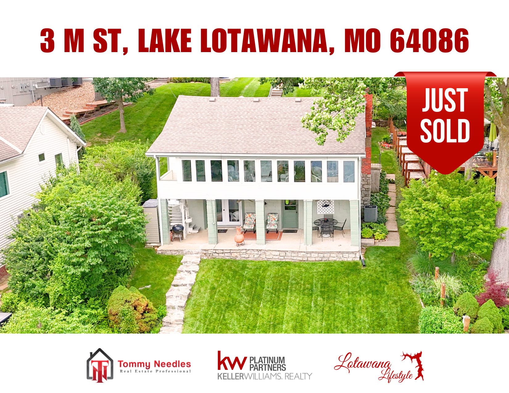 🌊 SOLD x2! | 3 M Street, Lake Lotawana, MO 64086