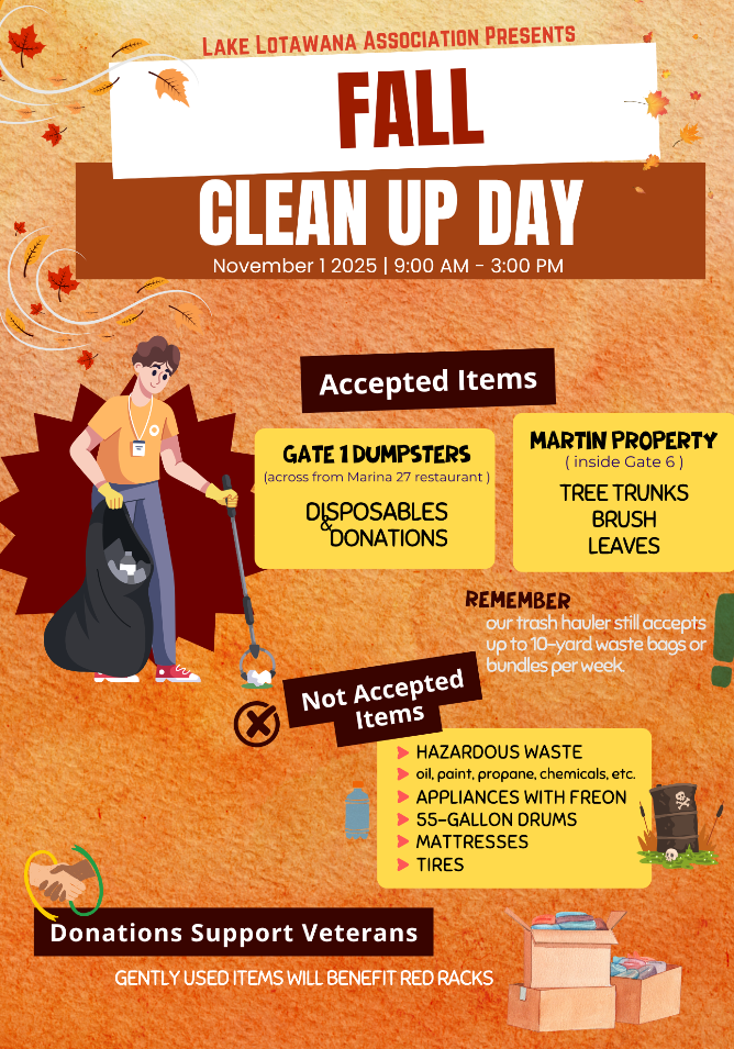 🍁 Lake Lotawana Fall Clean-Up Day: One Community, One Lake, One Goal