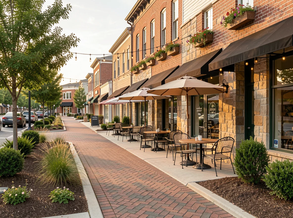Shopping and dining area near Hiram, Georgia