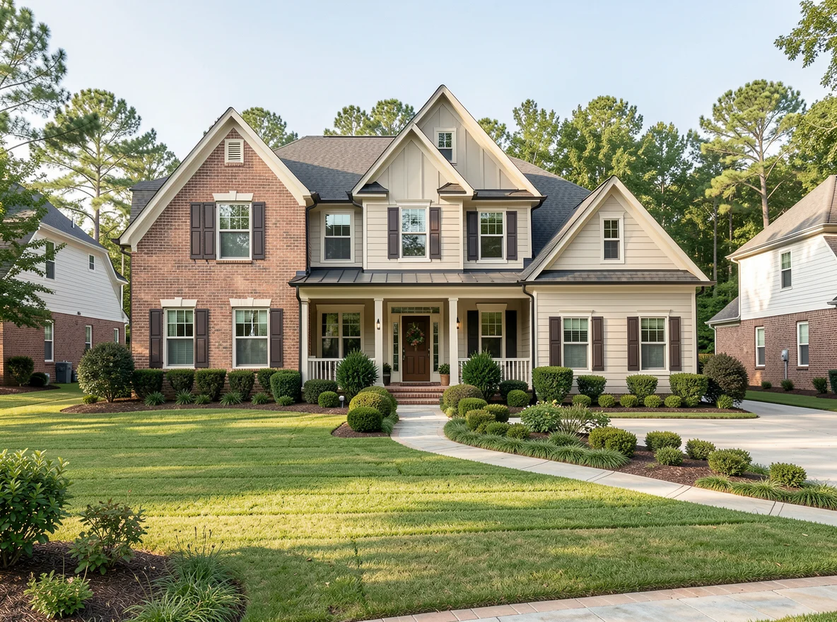 Georgia home exterior in a welcoming neighborhood