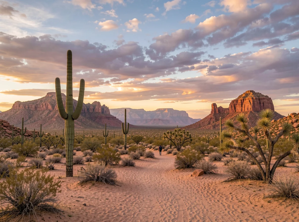 Scottsdale desert preserve and mountain landscape