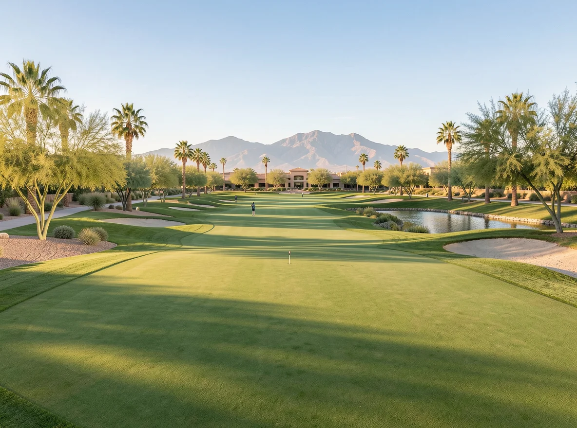 Golf and desert landscape in Goodyear, Arizona