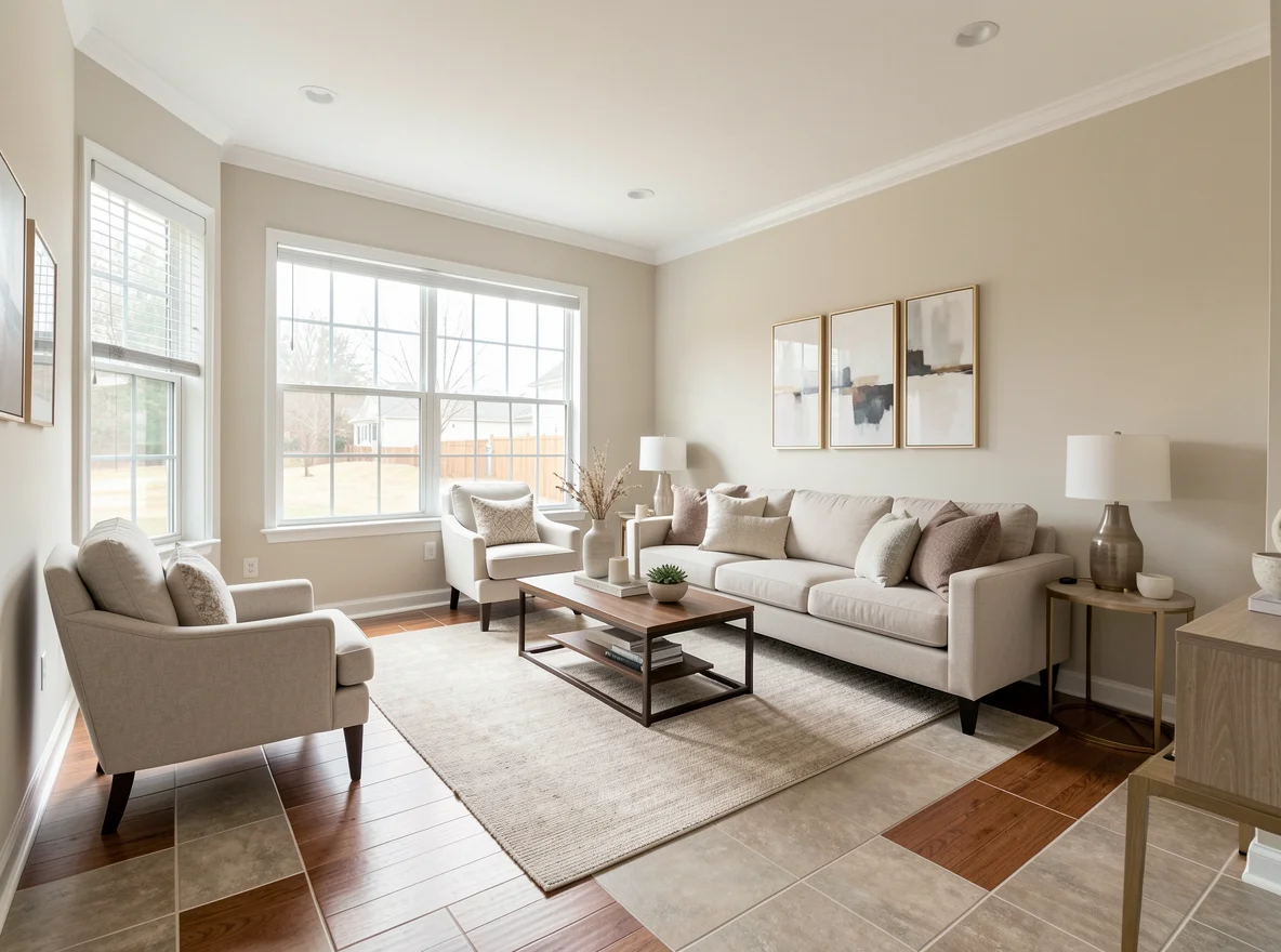 Staged Metro Atlanta home interior