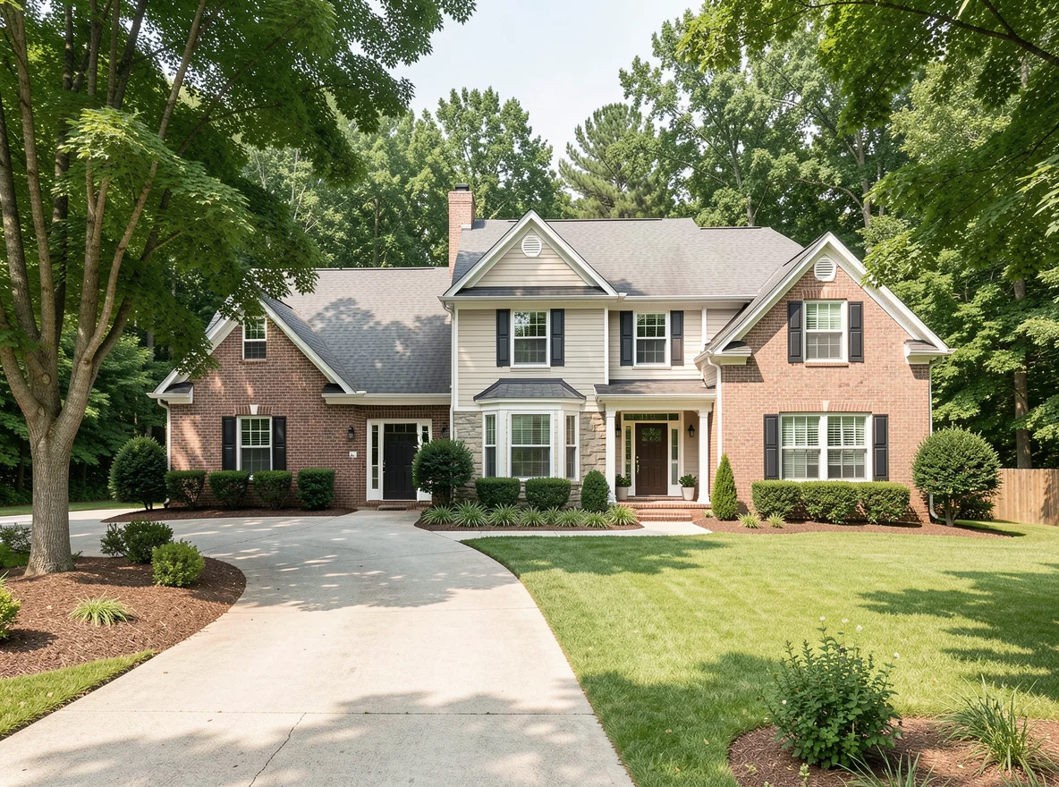 Suburban home exterior in Douglasville