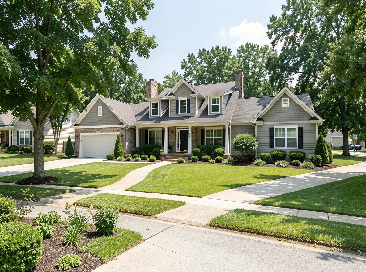 Residential neighborhood in Dallas, Georgia