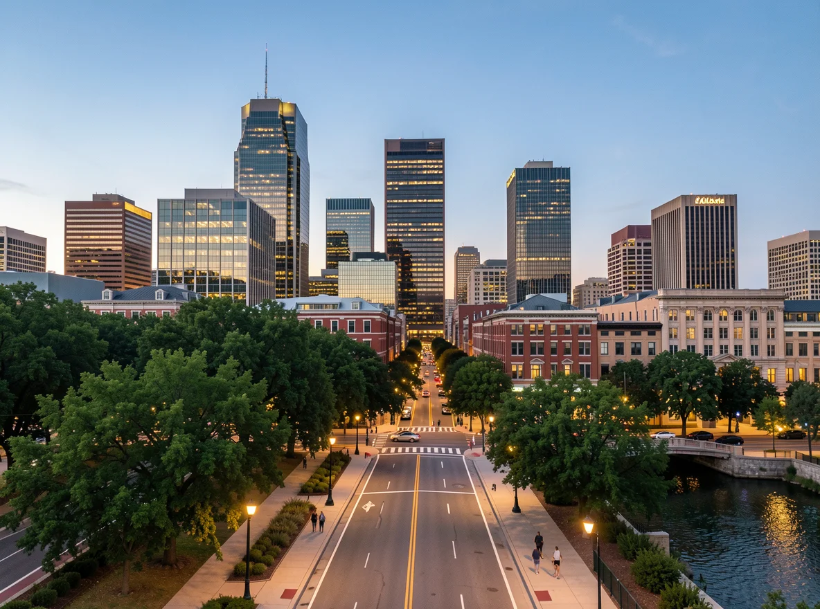 Atlanta skyline view