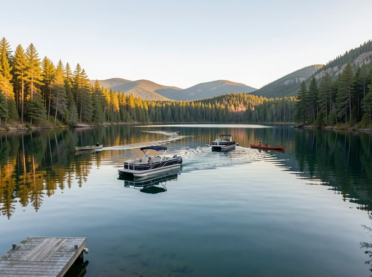Boating on Ottertail Lake