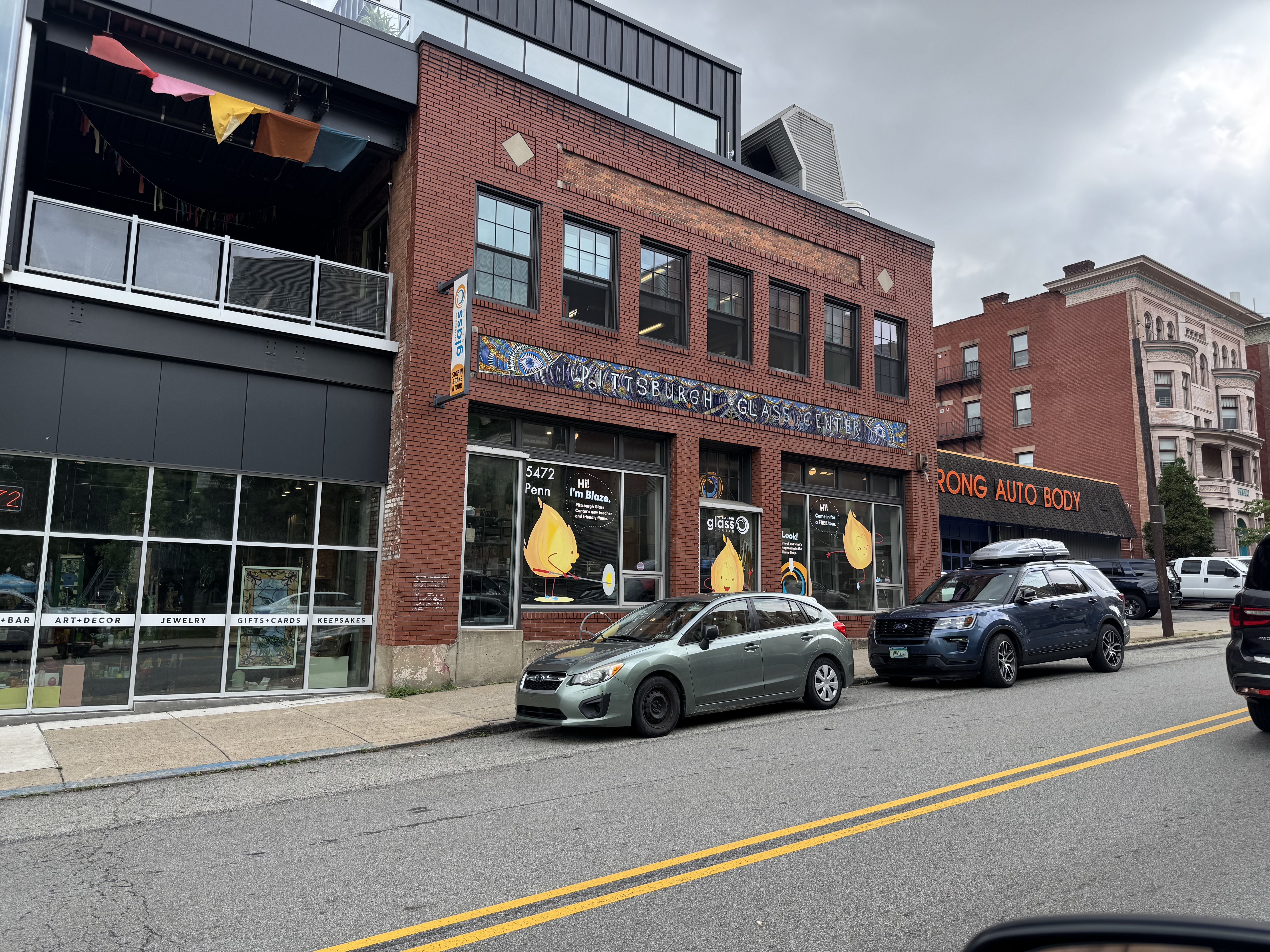 Pittsburgh Glass Center exterior Pittsburgh Glass Center near Garfield Pittsburgh homes