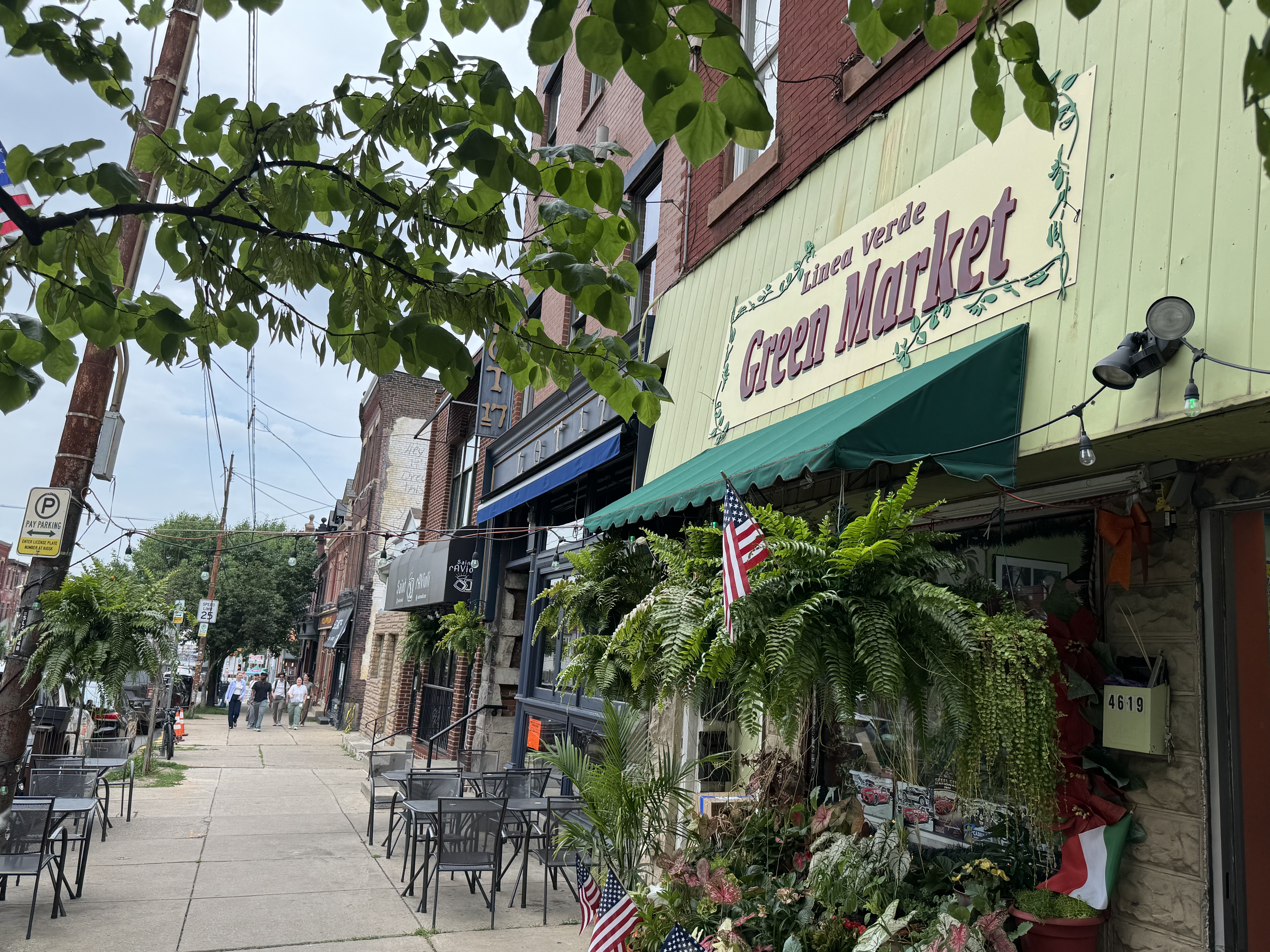Liberty Avenue, Bloomfield's main street and the heart of Pittsburgh's Little Italy. Liberty Avenue business district near Bloomfield Pittsburgh homes for sale