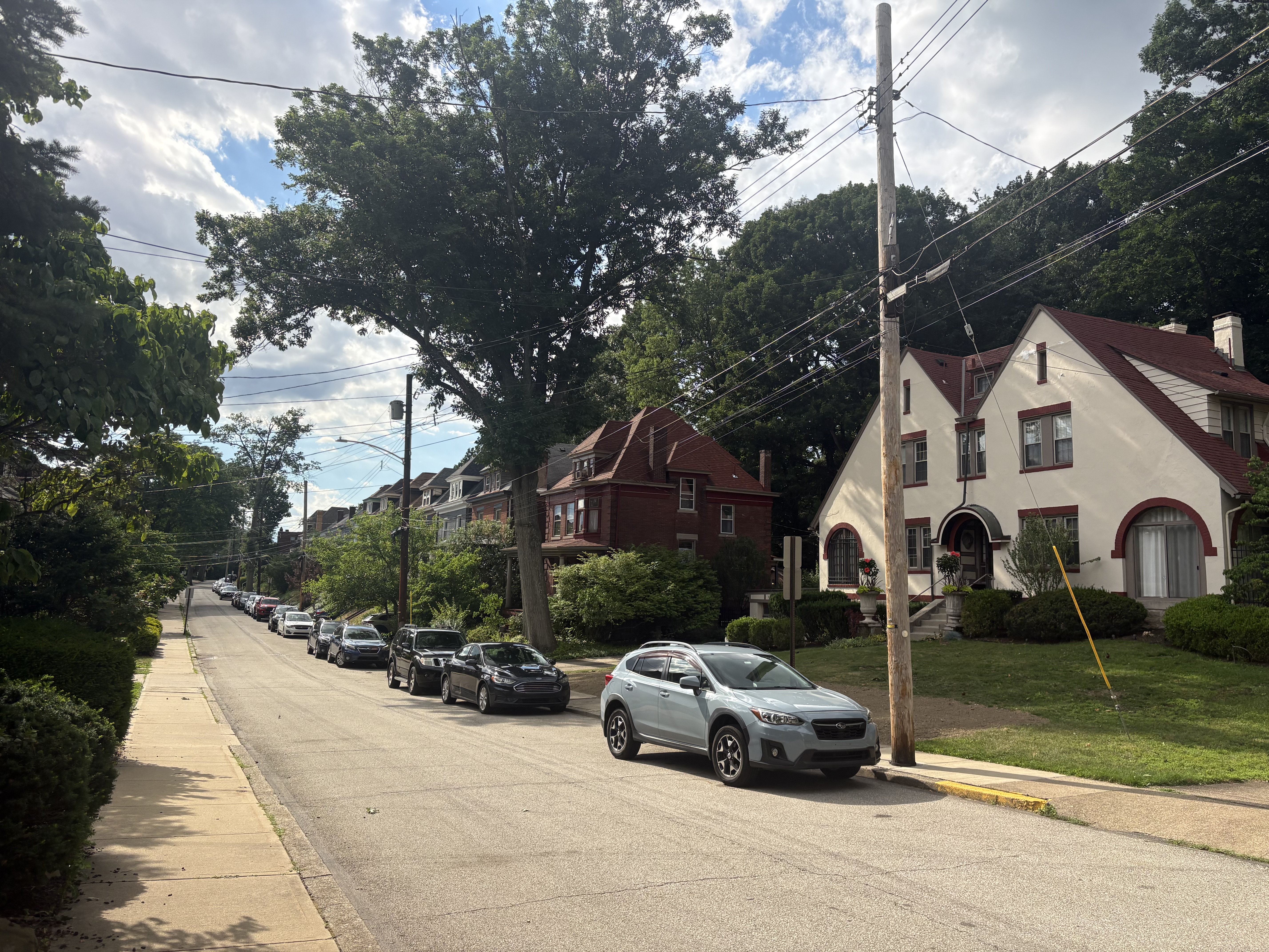 Porch-front homes in Swissvale PA neighborhood