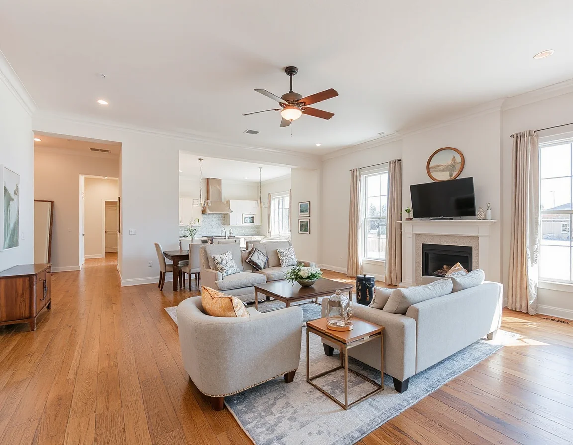 Updated home interior in Plano