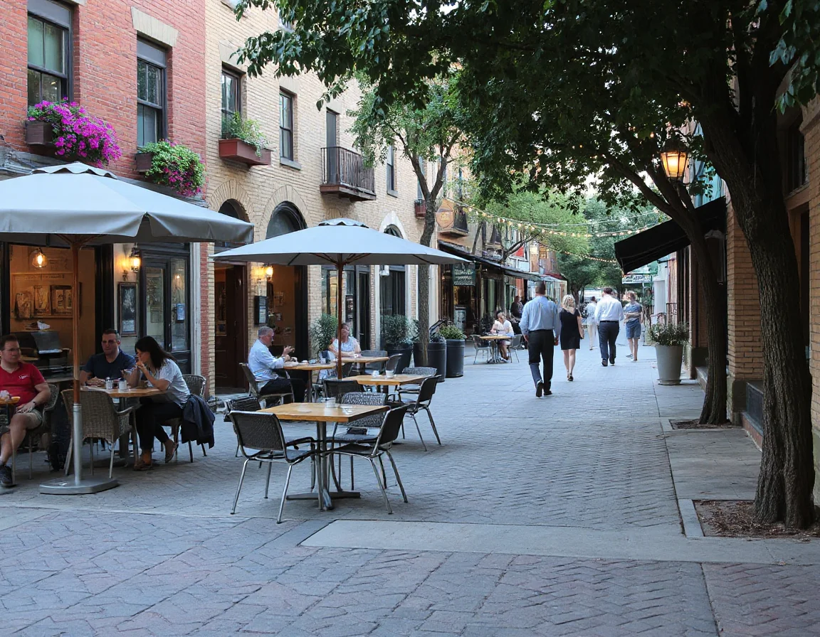 Outdoor gathering area with seating in San Antonio