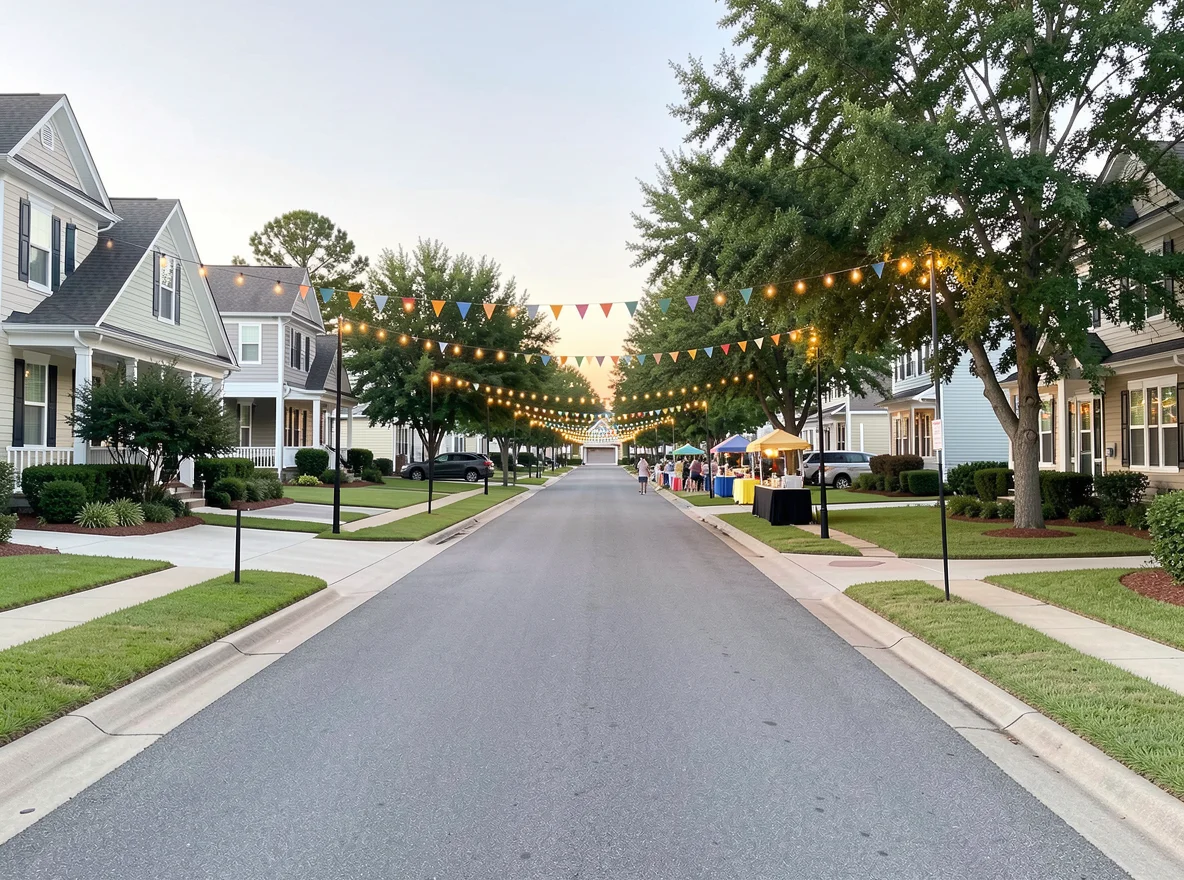 Pelican Point neighborhood streetscape