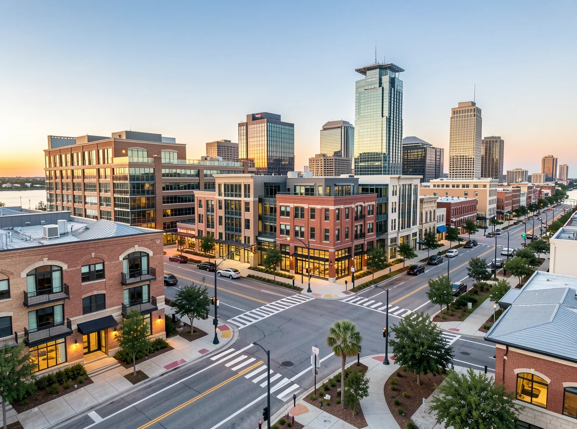 Downtown Baton Rouge streetscape
