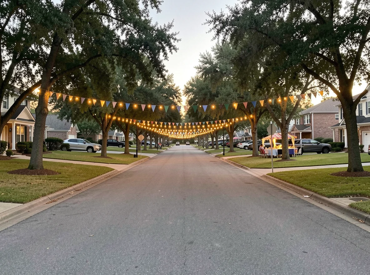 Map-style neighborhood view of Baton Rouge area