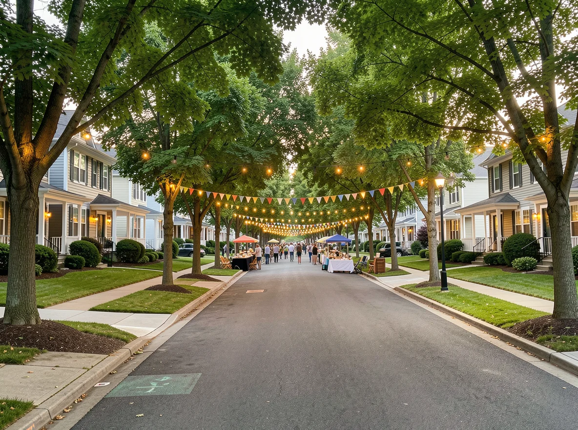 Jefferson Terrace residential streetscape
