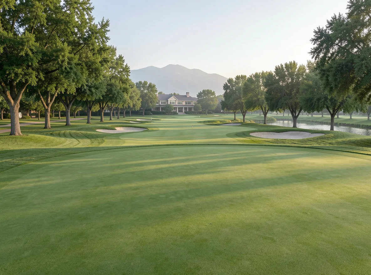 People-free golf setting in University Club