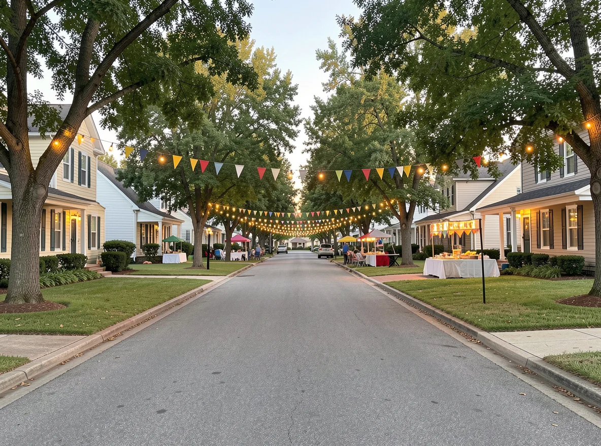 Residential street scene in Gonzales