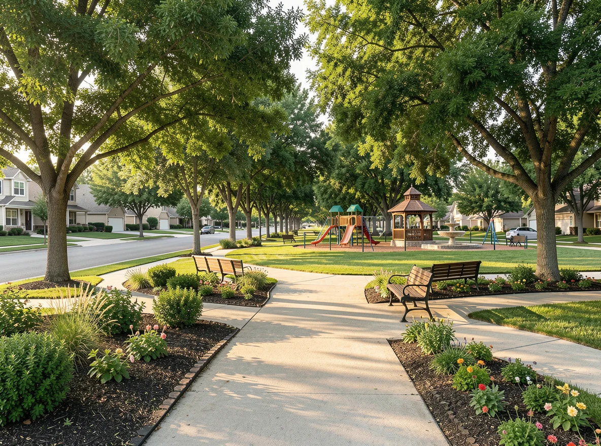 Map-oriented neighborhood setting for Arbor Walk