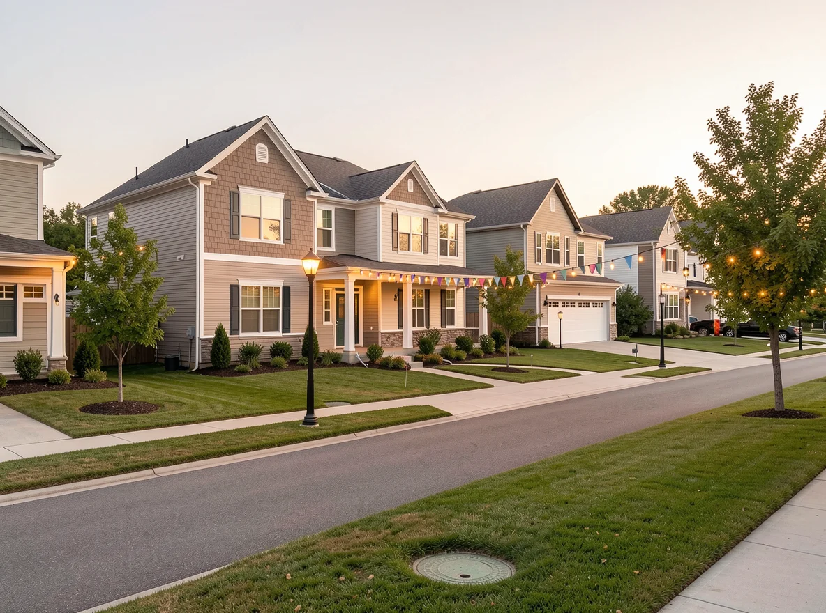 Harveston homes with curb appeal and landscaped lots