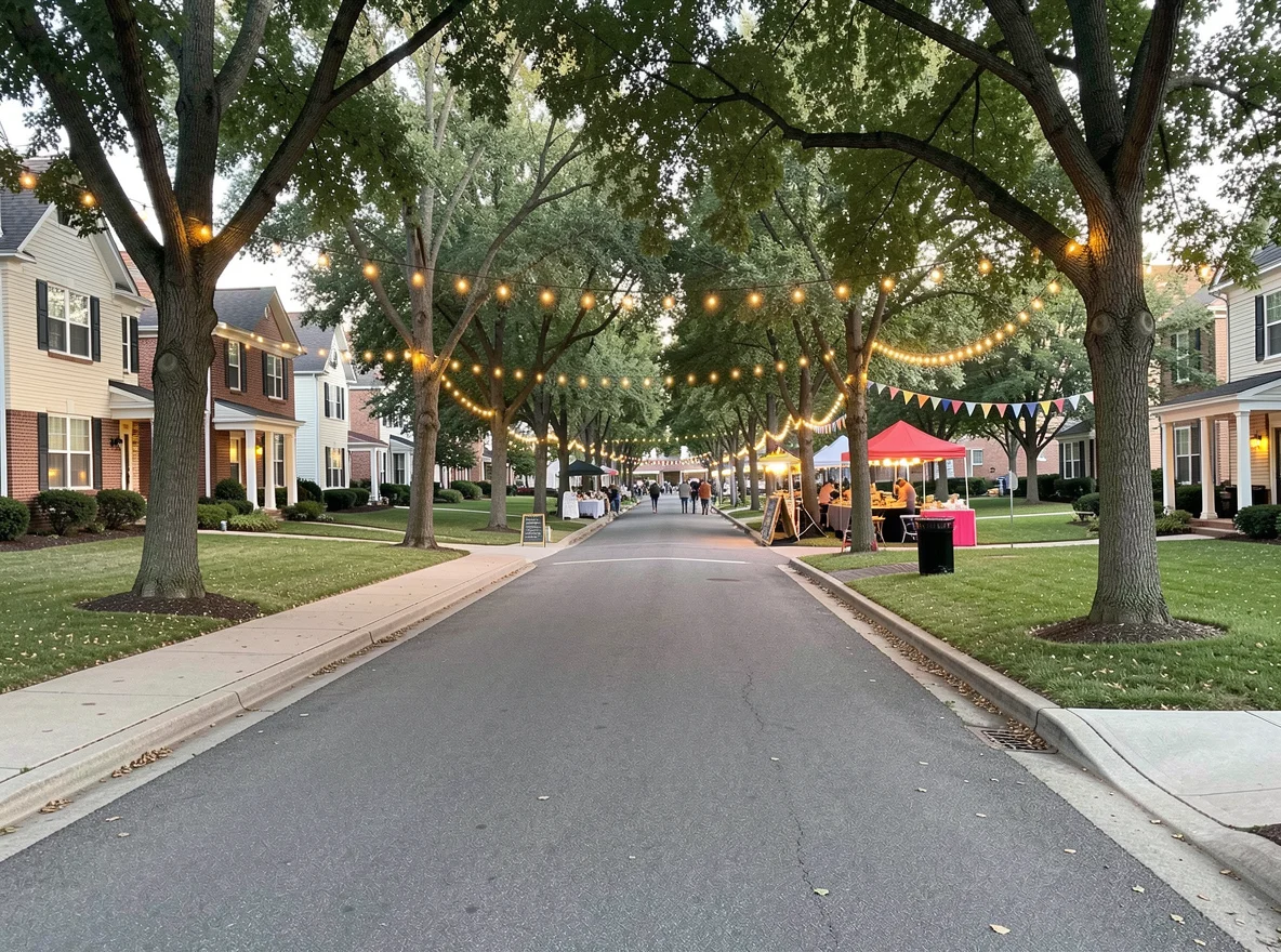 Map-based neighborhood setting for Heritage Crossing