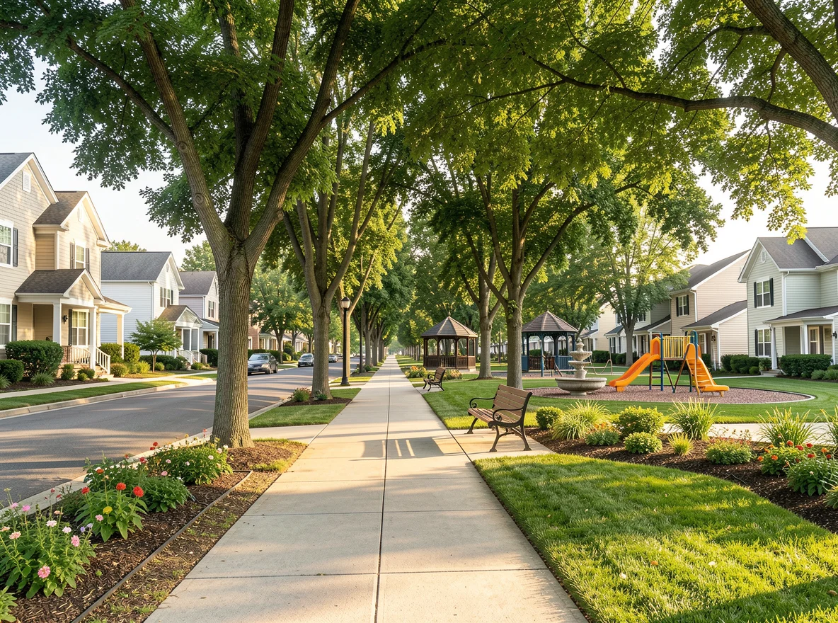 Neighborhood streetscape