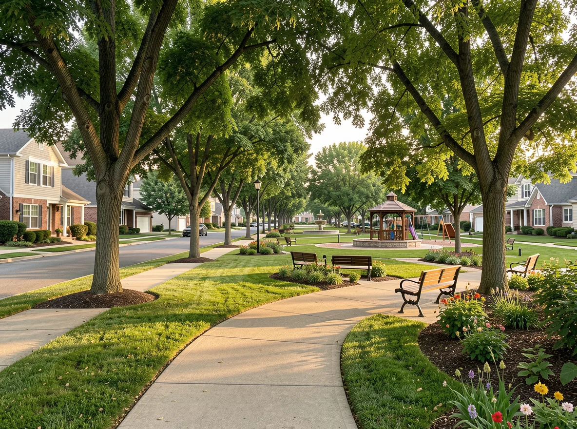 Oak Hills residential streetscape