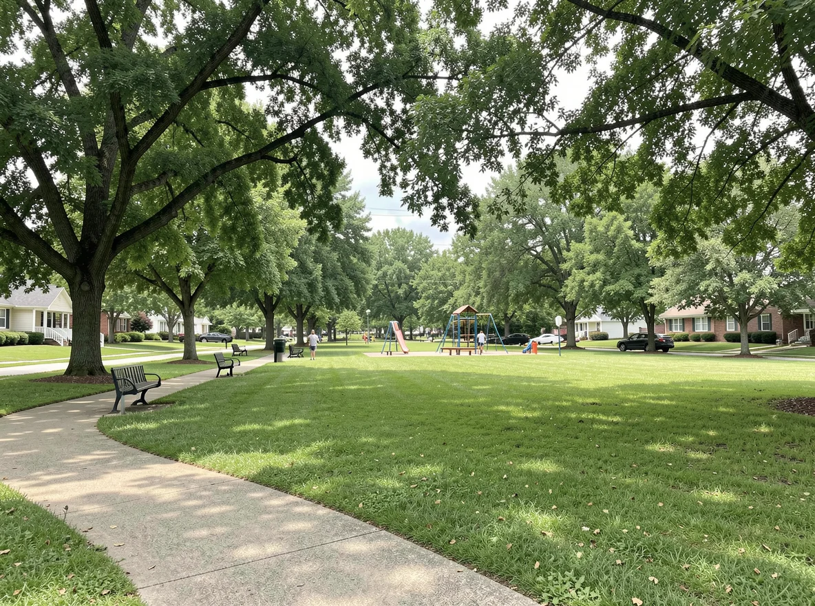 Park setting near Belle Savanne