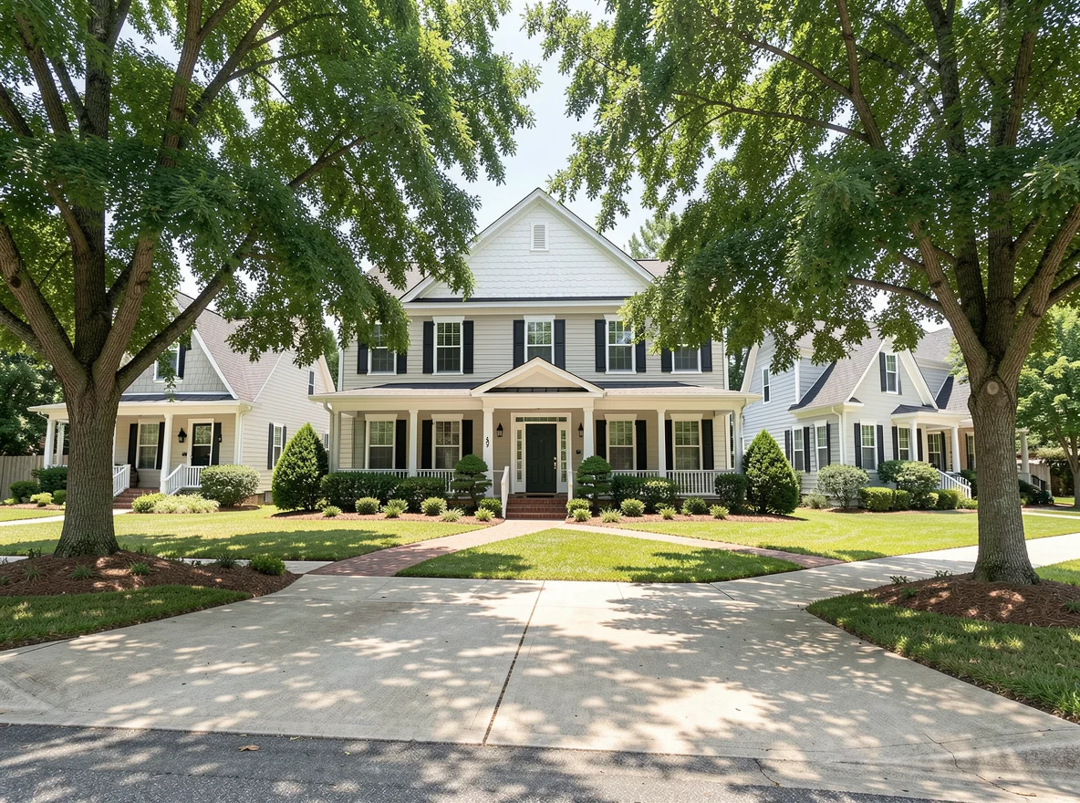 Homes for sale streetscape in Ascension Parish