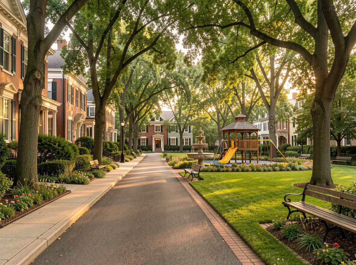 Oak-lined residential avenue in the Garden District