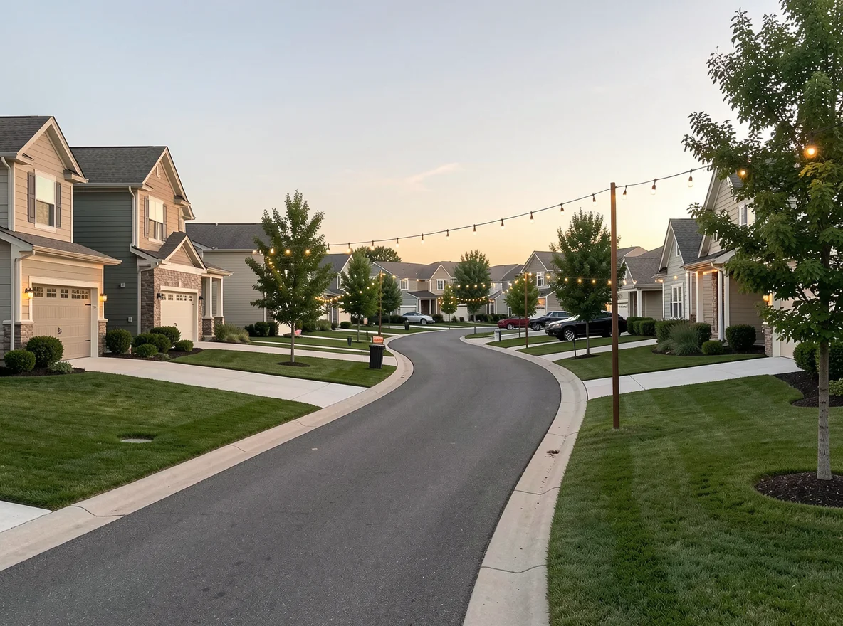 Arbor Walk homes and neighborhood setting