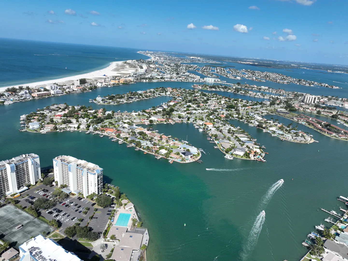 Aerial photo of Treasure Island florida
