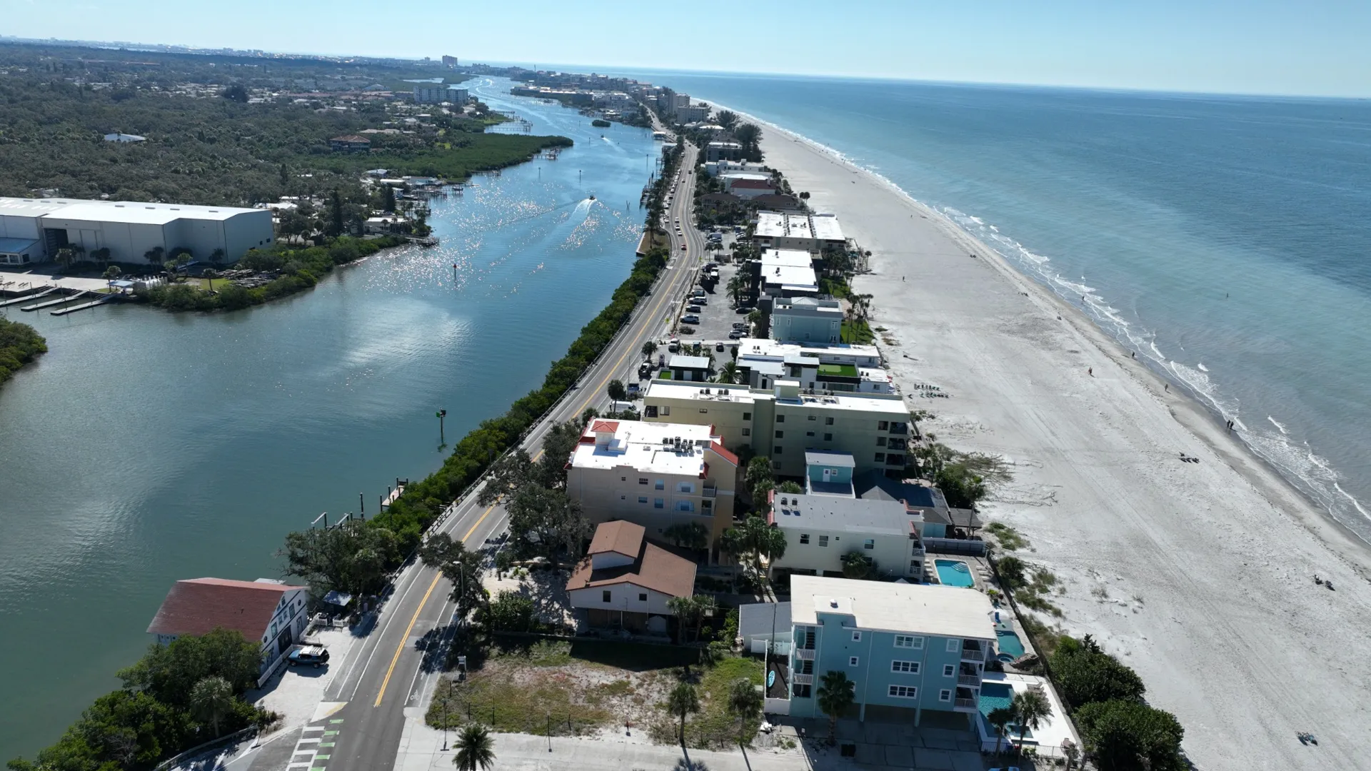 Indian Rocks Beach Fl  Drone Shot 