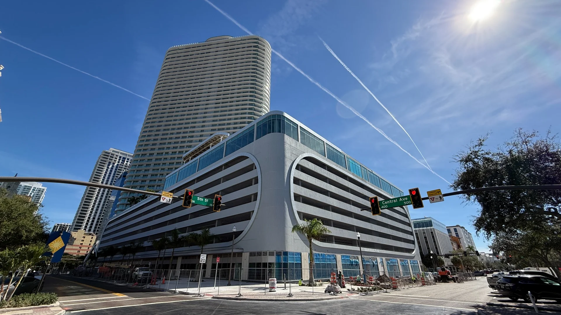 400 Central St. Petersburg residential tower with sky lounge observatory