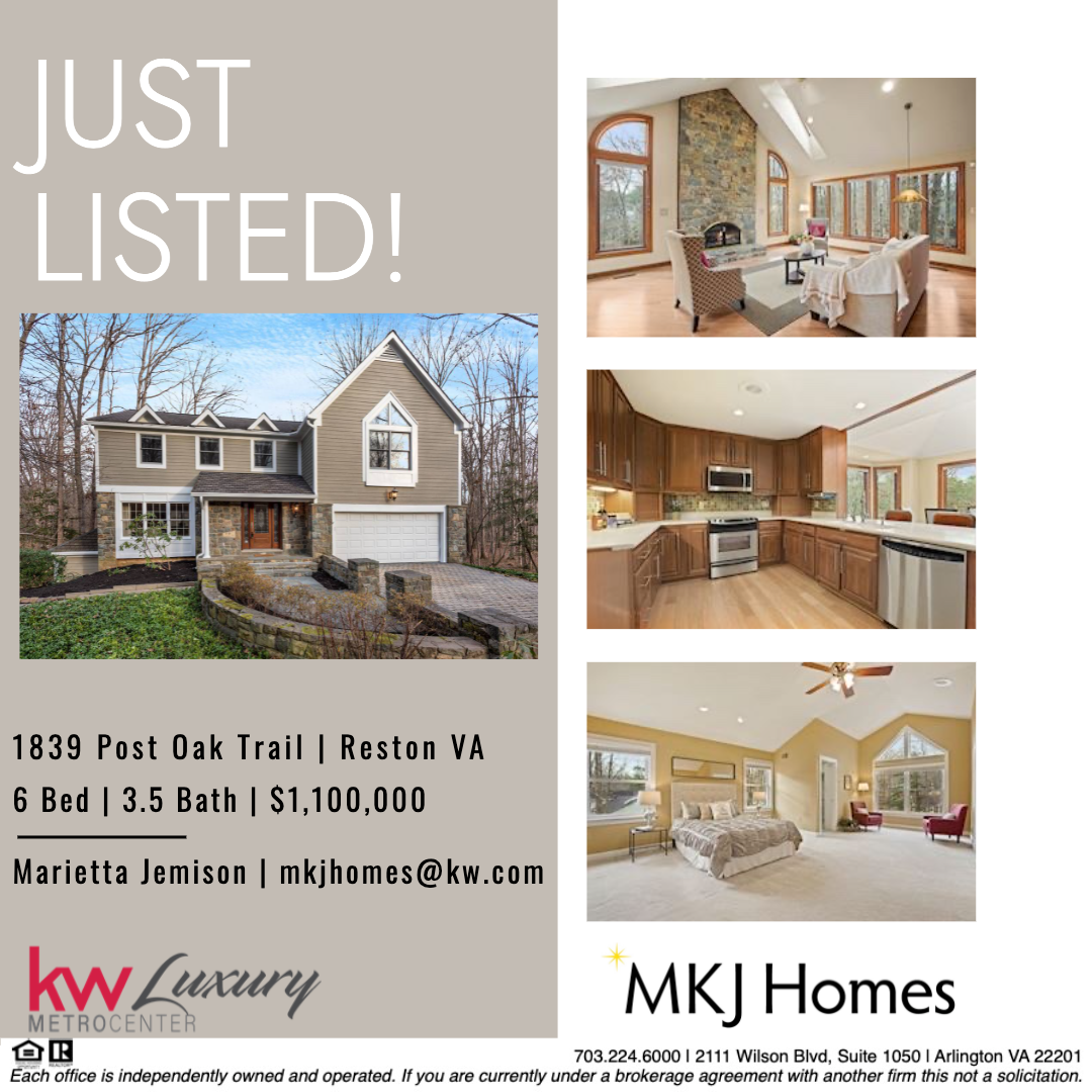 Just Listed! Custom Built Craftsman Single Family Home in Reston, VA