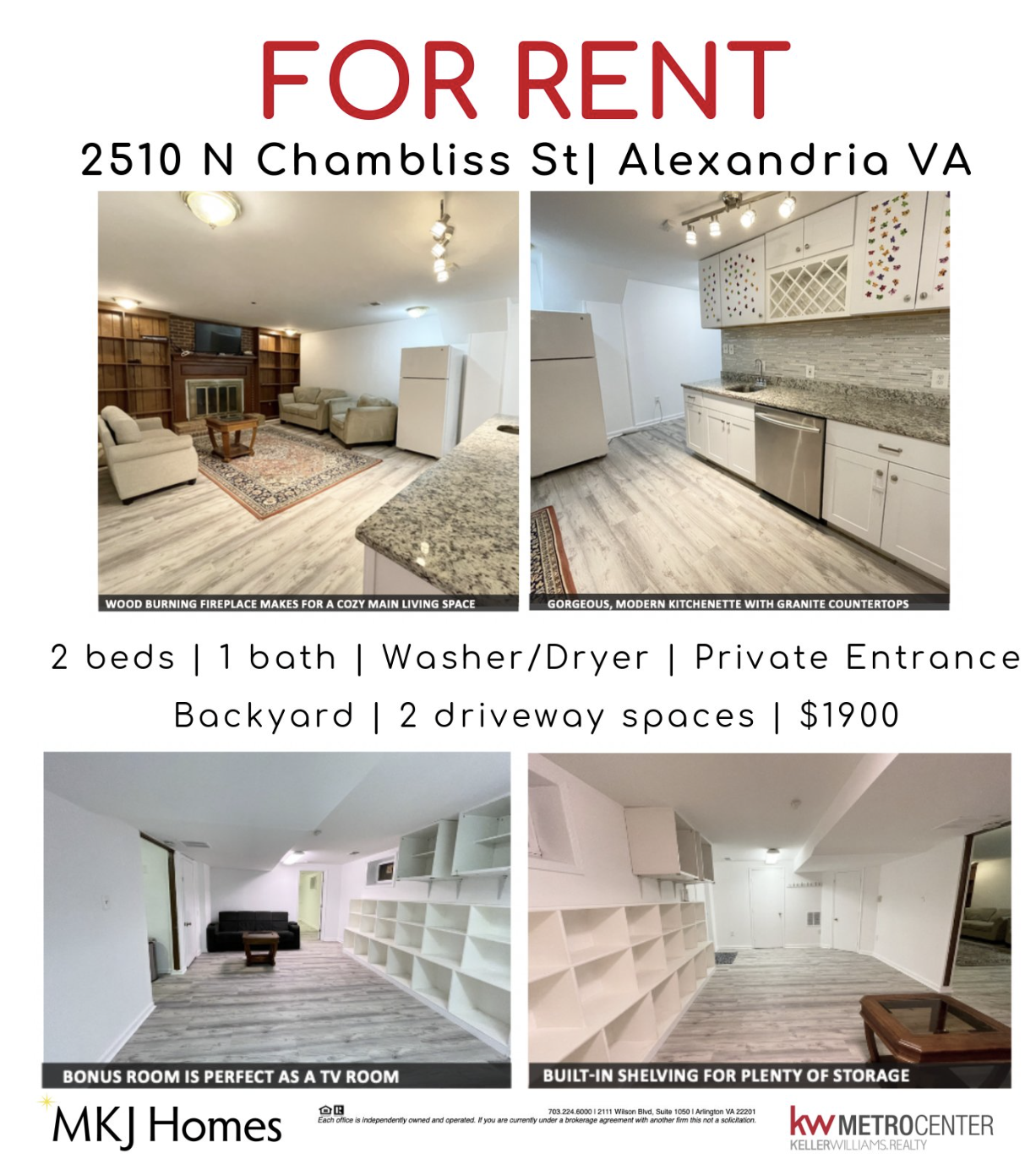 Available Now for Rent in Dowden Terrace Alexandria VA