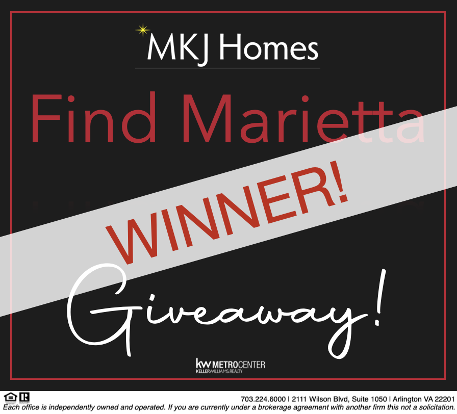 “Find Marietta” Giveaway Winners Annouced!