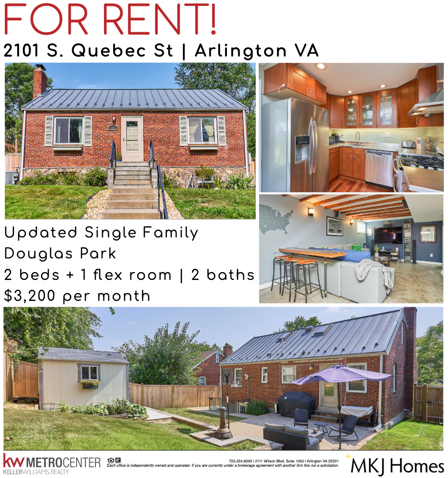 SINGLE FAMILY HOME FOR RENT IN DOUGLAS PARK | ARLINGTON VA