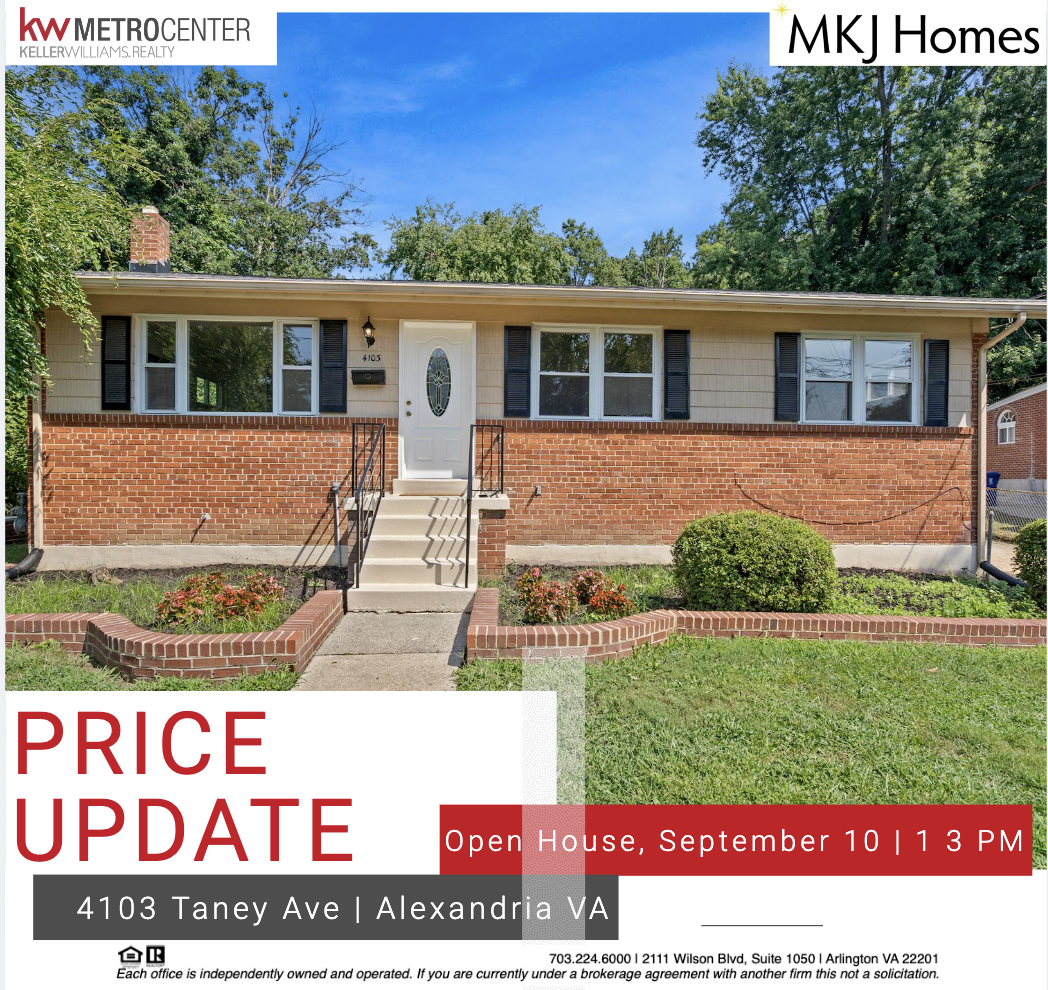Price Update! Open House this Saturday, September 10 from 1-3pm