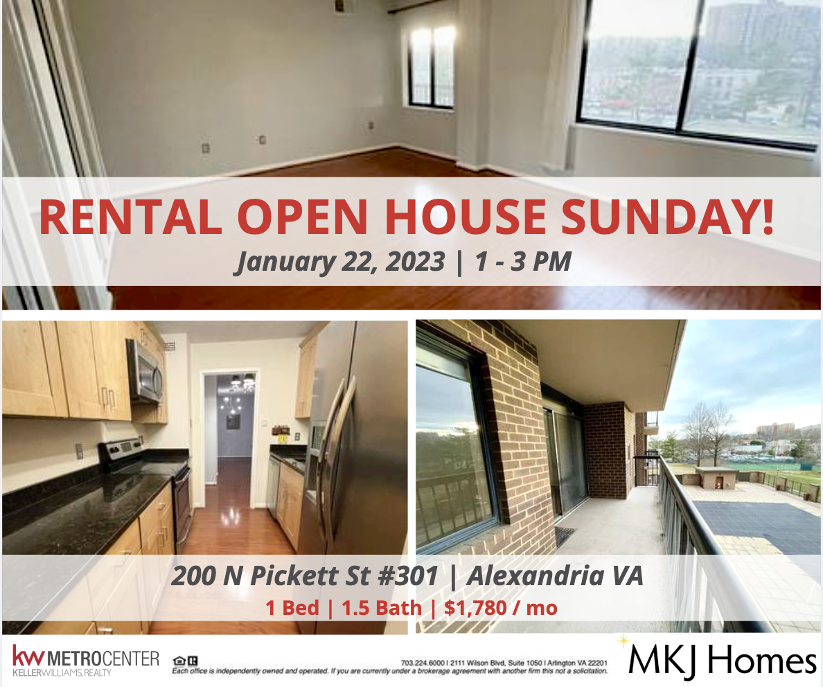 Rental OEN HOUSE in Alexandria VA this SUNDAY!