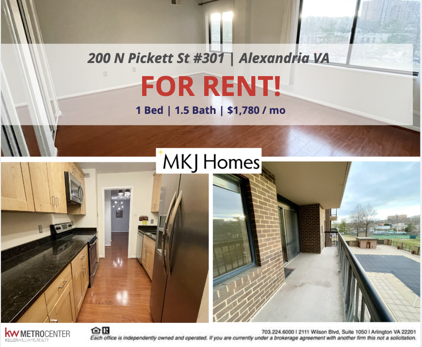For Rent in Alexandria! Available Now!