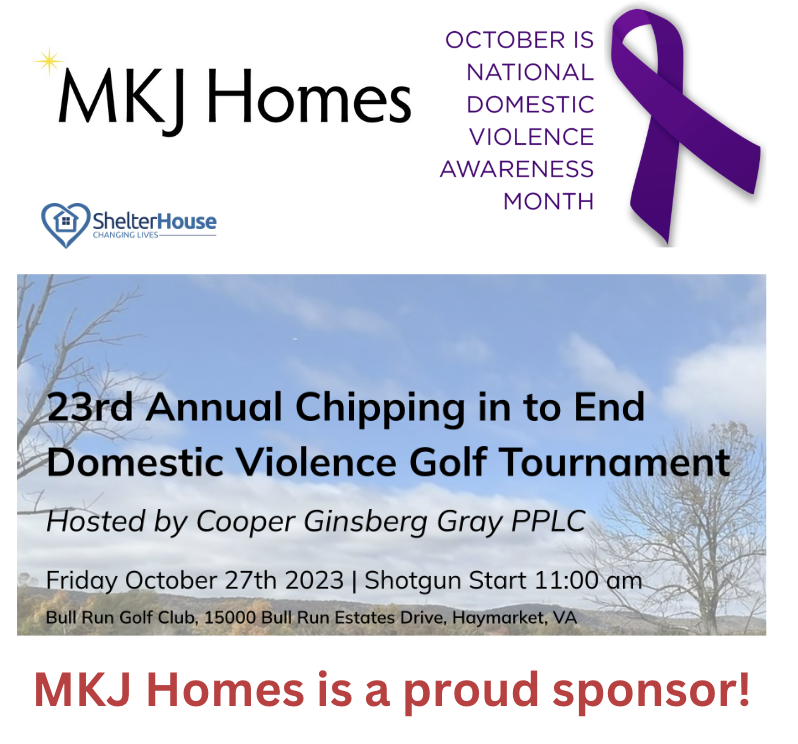 MKJ Homes is a Proud Sponsor – 23rd Annual Chipping in to End Domestic Violence Charity Golf Tournament