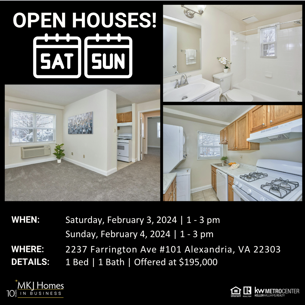 Three Chances to Tour this Charming Condo – Visit One of Our Weekend Open Houses!