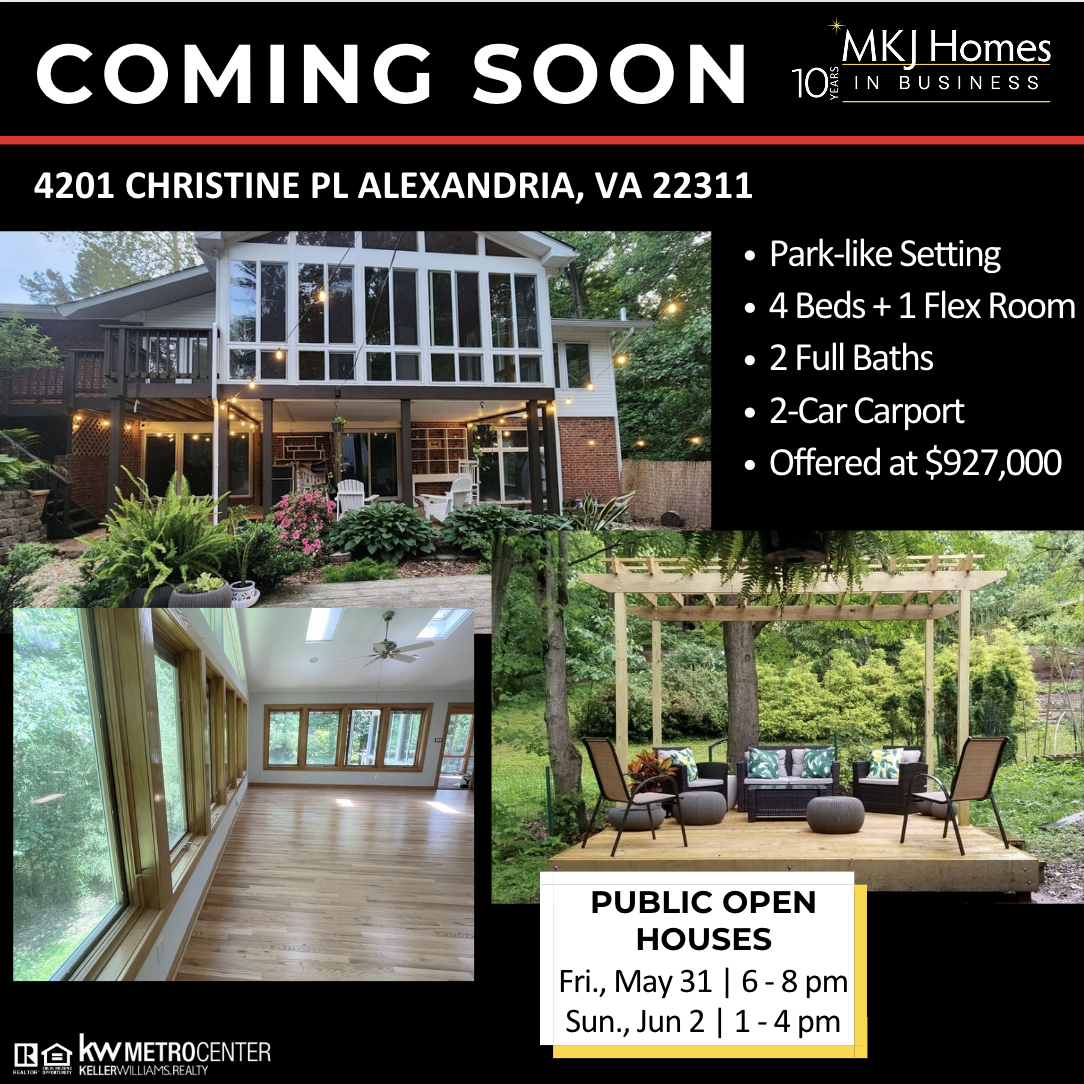 Coming Soon! Expanded MidCentury Rambler in Alexandria, VA
