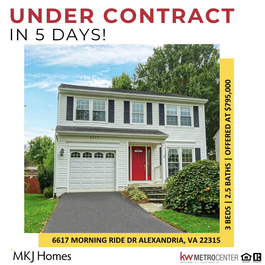 Under Contract in Just 5 Days!